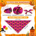 72 Pcs Halloween Dog Bandanas Bulk Pumpkin Triangle Scarf Cat Bibs Puppy Scarf Pet Bandanas Photo Props Accessories