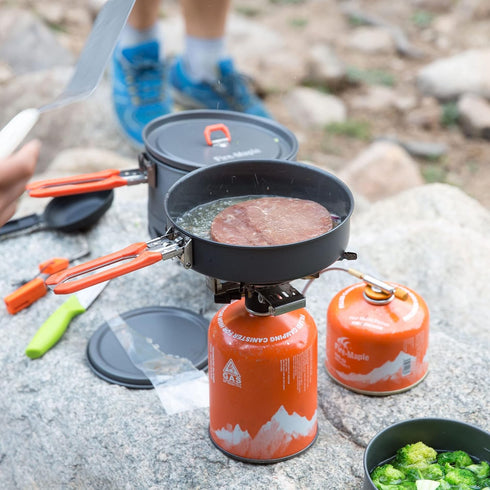Fire-Maple 7.6 Inch Camping Frying Pan, Lightweight Nonstick Skillet for Cooking Egg Steak, Portable Outdoor Kitchen