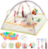 VercanMonth 30 x 30 x 21 Inch Puppy Play Gym with 9 Hanging