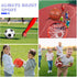 4 Set Deekin Pcs Sport Balls for Kids Teens, Include Official Size Basketball Soccer Football Playground Ball and Pump