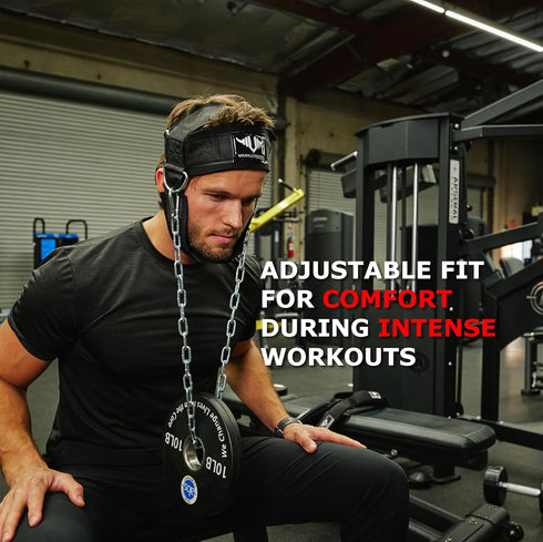 Vikingstrength Neck Harness Padded Strength Trainer for Neck Curls and Training, Head Exerciser for Sports and Fitness