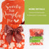 Fitwarm Thanksgiving Dog Dress, Sweeter Than Pumpkin Pie, 100% Cotton Holiday Girl One-Piece Outfit, Orange Medium
