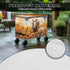 Xumfabuy 80-100 Horse Print Patio Cooler Cover, Outdoor Bar Cart Cover for Quart Rolling Ice Chest Cooler, Cart Covers