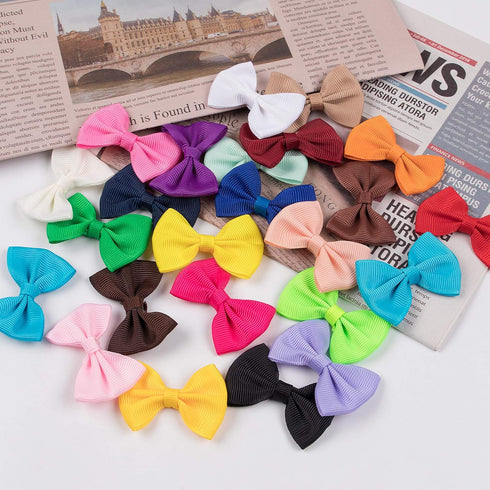 XIMA 48PCS Dog's Hair Bows Clips, Small Handmade Accessories for Pet Grooming