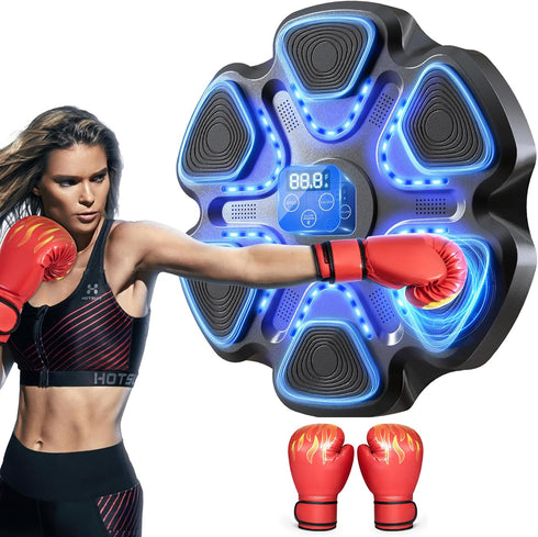 Music Boxing Machine with Gloves for Adults Boxing Machine Wall Mounted Music,
