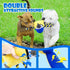 Upgraded Dog Squeak Toys, Tug of War Squeaky Parrot Toys with Strong Pull Rope for Small, Medium, Large Dogs