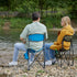 PORTAL Extra Large Quick Folding Tripod Stool with Backrest, Fishing Camping Chair with Carry Strap
