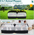 Small Animals Playpen,Pet Cage Tent Large Chicken Run Coop with Detachable Bottom Breathable Transparent Mesh Walls