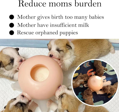 Doggiema Doggiema puppy's feeders Nipple Feeder Puppy Feeding Milk replacer Nursing Station puppy's Bottles Dongdong