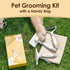 Set 3 1 Professional Deshedding Dog Brush Grooming Kits, for Long-Haired Dogs and Cats - Dog Deshedding Brush