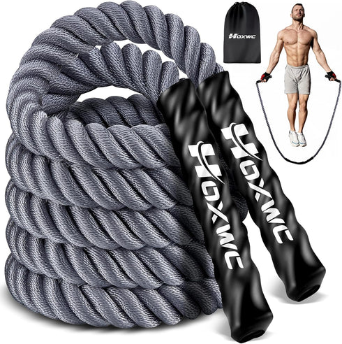 HOXWC Jump Rope, Weighted Jump Rope for Fitness, Heavy Skipping Ropes for Men