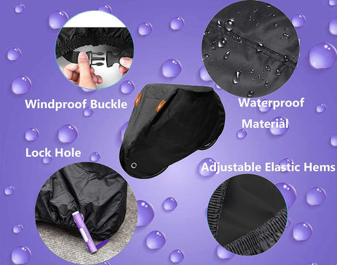 Indeed BUY Waterproof Bike Cover for 1, 2, or 3 Bikes - Heavy Duty Outdoor Storage