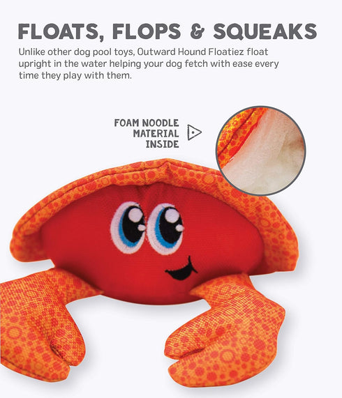 Interactive Floating Crab Toy for Medium Dogs - Perfect for Pool & Beach Fun