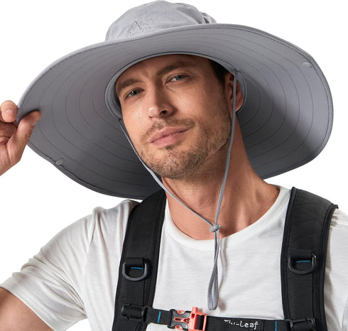 Wide Brim Sun Hats, Waterproof Breathable for Fishing, Hiking, Camping, for Men Women Kids