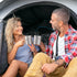 Titanium Cup, Ultralight 750ml Portable Water Mug with Lid and Foldable Handle for Outdoor Camping Cooking Picnic