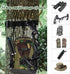 Tree Stand Gear Hanger - Heavy Duty Bow Hanger Strap with 6 Metal Hooks for Archery Hunting Accessories, Fits Trees