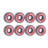Titan 608-2RS Lubricated Silicon Nitride Ceramic Skate Bearings (8-Pack) for Inline, Roller Blade, Rollerskate,