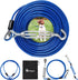 Upgraded Dog Runner for Yard, Trolley System with Elastic Cable for Large Dog