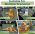 Hammock NECKORY Waterproof Dog Car Seat Cover for Back Seat - Durable, Scratch Proof Pet with Nonslip Design & Storage