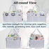 Pet Grooming Tote Bag, Organizer for Dog Grooming Supplies for Travel Outdoor (Bag ONLY) (Silver Grey)