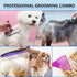 Extra Long Pin Slicker Brush for Dogs, Large Size, 5-in-1 Dog Grooming Brush for Removing Loose Fur and Tangles,