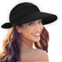 Womens Sun-Hats Summer UV Protection, Packable Visor Zip-Off 2 in 1 Detachable Wide Brim Outdoor Golf Beach Hat