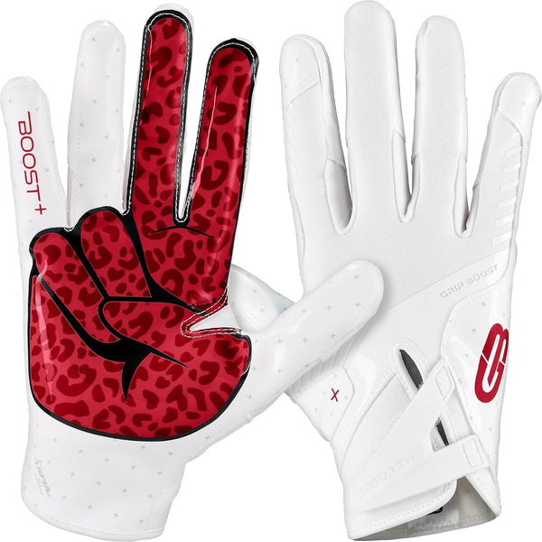 Grip Boost Football Gloves - Peace Stealth 6.0 Boost Plus Sticky Technology