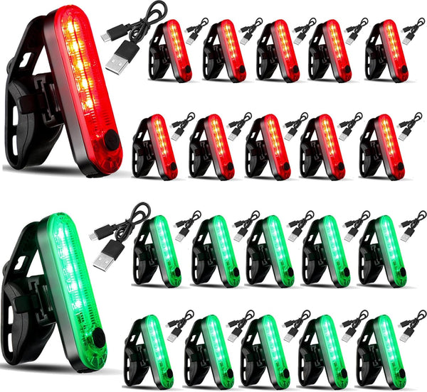 Treela 24 Pieces Kayak Navigation Lights, Battery Powered Waterproof Boat Stern Lights for Night Fishing