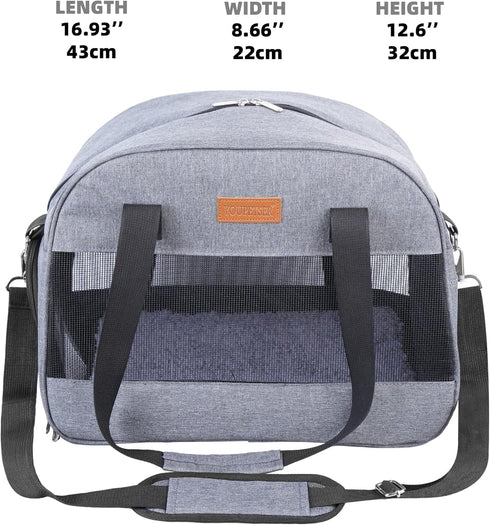 YOUPETSER Cat Carrier for Small Cats Dogs, Soft-Sided Pet Carrier for Cats Puppies Small Pets, Lightweight Comfortable