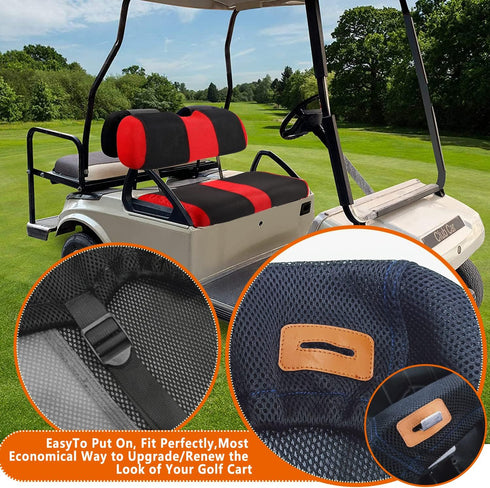 Golf Cart Seat Covers for Older Golf Cart, Durable Breathable Material for EZGO TXT RXV