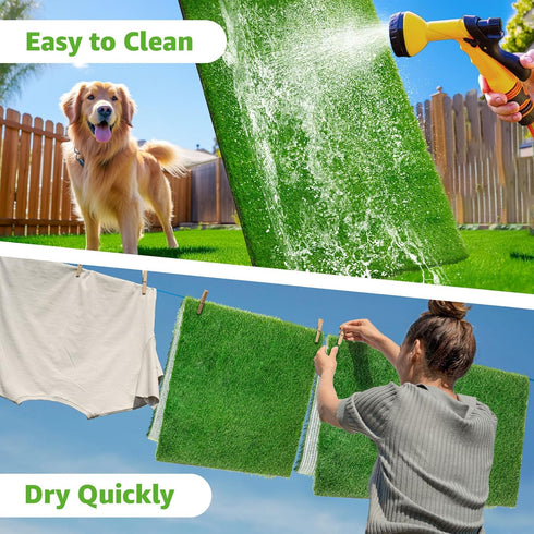 39''x 31.5'' 1 Pack Artificial Dog Grass Pee Pad: Professional Indoor Outdoor Potty Training Rug - Large Replacement