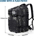 Prospo 40L Military Tactical Shoulder Backpack, Molle Bag Pack for Assault Survival, Fishing Tackle Storage