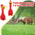 Hungdao 2 Pcs Horse Toys - 11 Inches Latex Rubber Chicken Dog Toy to Reduce Separation Anxiety, Screaming Chicken Toy