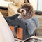 Dog Car Seat for Small Dogs, Center Console Booster Seat for Car, Puppy Car Seat (Dark Gray)