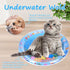 marhook Cat Water Mat Upgrade Thickened, Ocean-Themed Pet Cooling Mat for Indoort Cats, Scratch-Resistant Cat Cold Pad