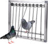 Stainless Steel Bird Cages Trap, 1PC Pigeon Trap Door with Wire Bars Frame Entrance U-Trap for Pigeon Birds House (29 *