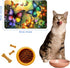HEAKIERG 19.6"x24", Pet Bowl Mats for Food and Water Cat Dog Cat Play Mat Pet Feeding Rug with Waterproof & Non-Slip
