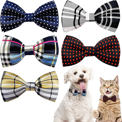 PET SHOW Pet Small Dogs Collar Attachment - Bow Ties for Puppies, Cats, Birthday, Wedding Parties