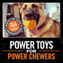 BULLYMAKE Cheeseburger Rubber Chew Toy for Dogs, Made in USA, Treat Stuffing Toy