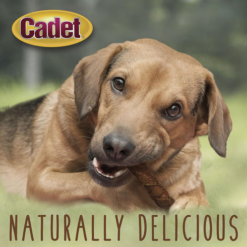 Cadet Gourmet Triple Chews Pork Hide, Sweet Potato, & Duck Dog Treats, Healthy for Small & Large Dogs