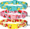 azuza 3 Pack Fruit Design Dog Collars, Comfortable Adjustable Nylon for Large Dogs, L (18-26inch), Strawberry, Lemon,