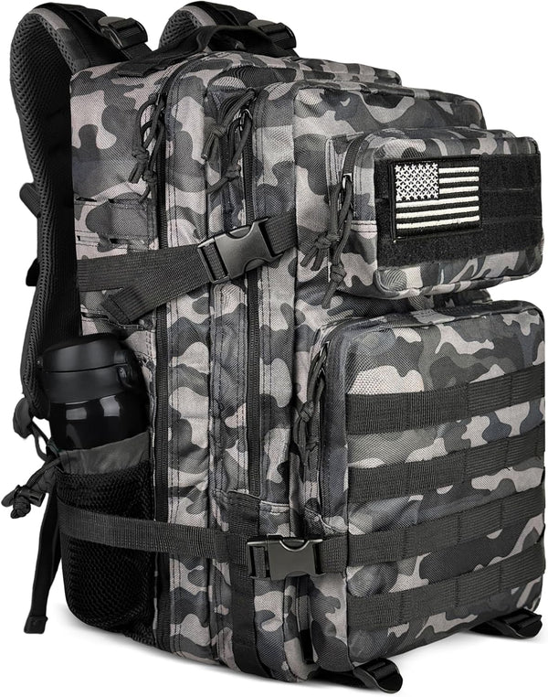 Zavothy 45L Military Tactical Backpack, Army 3 Day Assault Pack Bag for Men and Women with Molle System