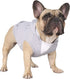 iChoue 100% Breathable Cotton Dog Hoodies for French Bulldog, Sweatshirts for Medium Dogs, Grey, Large Plus