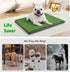 20''x25'': Portable Dog Grass Pad with Tray Dog Litter Box with Artificial Grass Patch Bathroom Mat & Washable Pee Pad