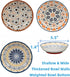 Nonslip Cat Bowls - Ceramic Whisker Friendly Shallow Cat Food Dish, 3PCS Anti Whisker Fatigue, Nonskid