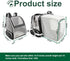 Texsens Cat Backpack, Expandable Pet Carrier for Medium Cats and Small Dogs up to 17 lbs, Black
