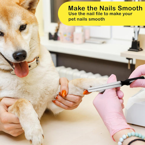 Candure Dog Nail Clippers - Professional Cat Nail Trimmers for Small to Medium Breeds with Safety Guard