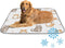 imiBBWQu Cooling Dog Bed Cute Cats Grey Yellow Dog Cooling Mat Washable Ice
