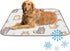 imiBBWQu Cooling Dog Bed Cute Cats Grey Yellow Dog Cooling Mat Washable Ice