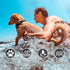 Auroth Airtag Dog Collar, Adjustable, Heavy Duty D Ring, Tangle Free, for Medium Large Dogs
